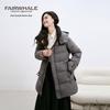 Mark Fairwhale Women's Workwear Style Waist-Cinching Hooded Down Jacket