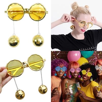 DiscoHippie Sunglasses Vintage Round 70s 80s Styles Circle Sunglasses Eyewear for Men Women Costumes Parties Gifts