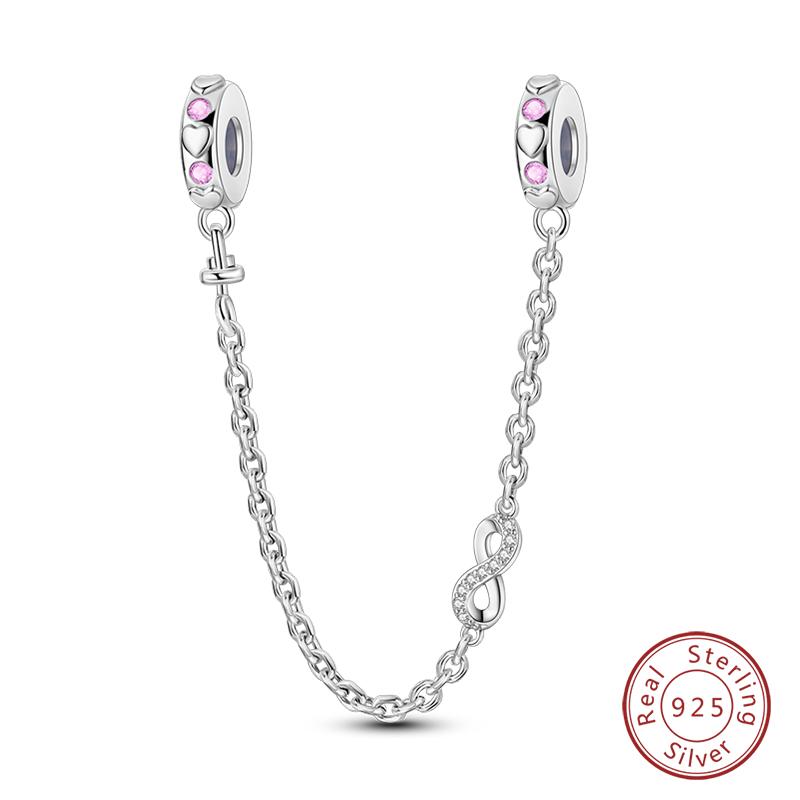 Copper Heart Shaped Keylock Cross Pattern Fantasy Cat Claw Safety Chains Fit Qikaola Original Bracelets Diy Jewelry