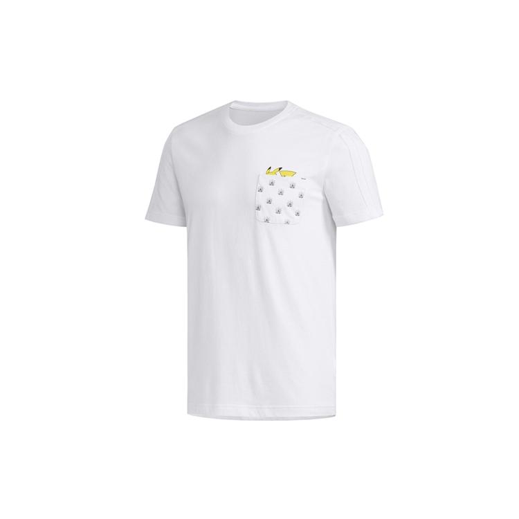 adidas Neo X Pokemon T Shirts Men's Crew Neck Moderate Straight Fit FM0326