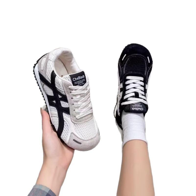Women's new summer versatile thick-soled mesh breathable sports little white shoes casual