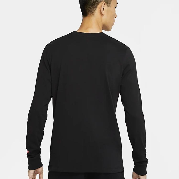 Nike Sport Basketball Pullover Long Sleeve T-Shirt Men Tops Black CV1035-010