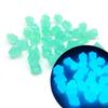 300pcs Mini Luminous Stones 14mm Fish Tanks Artificial Stone Aquarium Decoration for Indoor Outdoor Garden Yard Decor