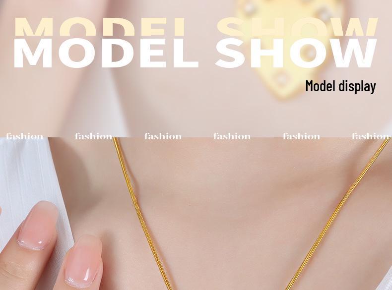 Versatile French Heart-Shaped Clavicle Necklace: Light Luxury Titanium Steel Jewelry for Women