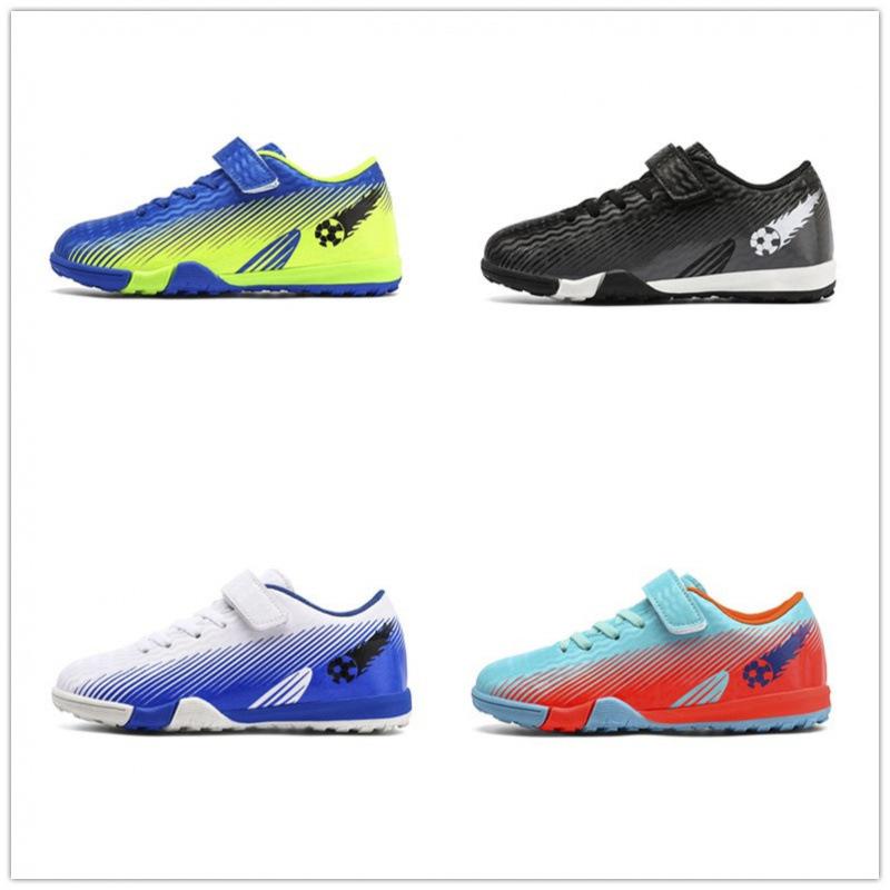 2025 new children's football shoes boys and students girls broken nails Velcro casual game sports shoes