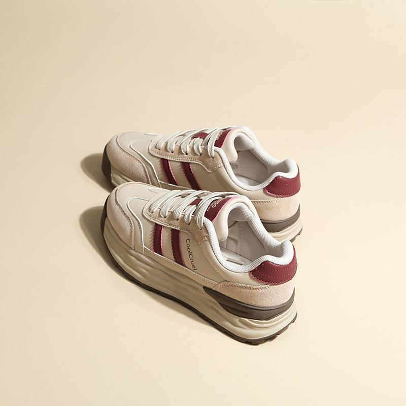Women's Platform Sneakers New Spring Retro Casual Cortez Height Increasing Niche Sneakers