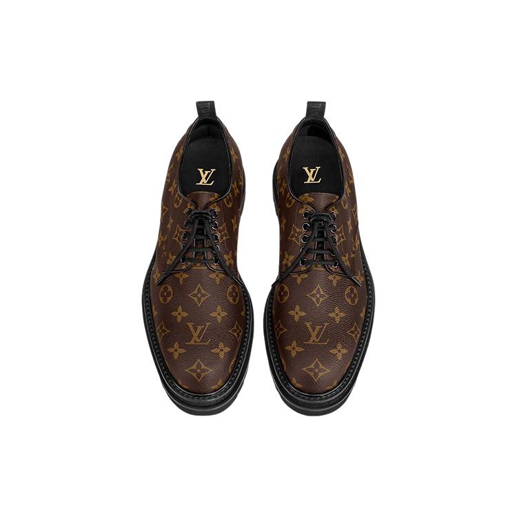 Louis Vuitton Scarpe Derby Black Ice 'Black Brown Monogram' 1A8FUZ