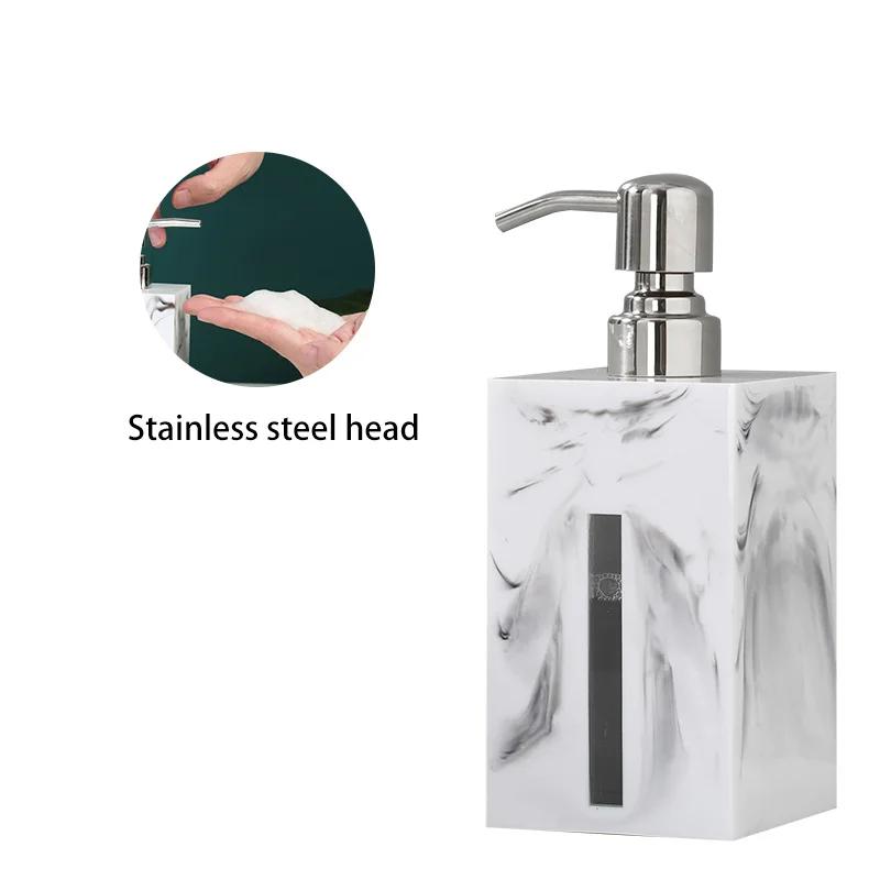 500ml marble soap dispenser ceramic bathroom shower gel shampoo bottle press lotion bottle bathroom accessories
