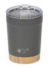 Pearl Metal Vacuum with Stainless Warm Barista Tumbler, 350ml, Insulated, Lid, Steel, Slide-Open, Gray, Rich, HC-1210