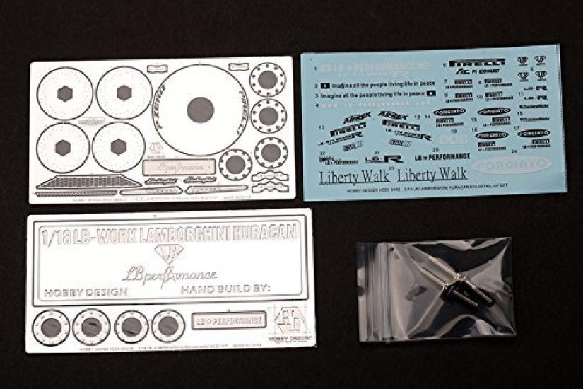 Hobby Design Lamborghini Huracan Widebody Detail Upset Autoart 1/18 HD03-0442