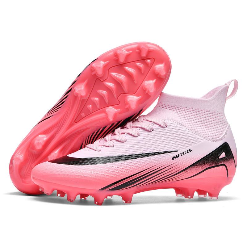 New High-top AG Long Nails TF Broken Nails Outdoor Grass Training Adult Children Youth Game Football Shoes