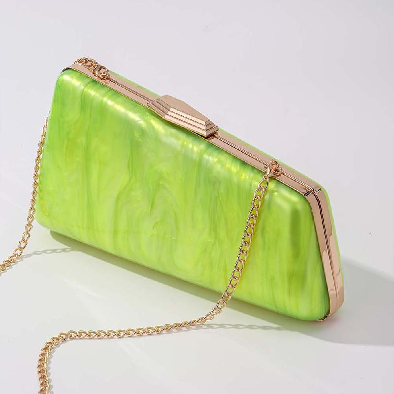 Evening Party Acrylic Shoulder Crossbody Bag Metal Clip Clutch New Special Shape Fashion Coin Purse Women's Mini Handbag Luxury