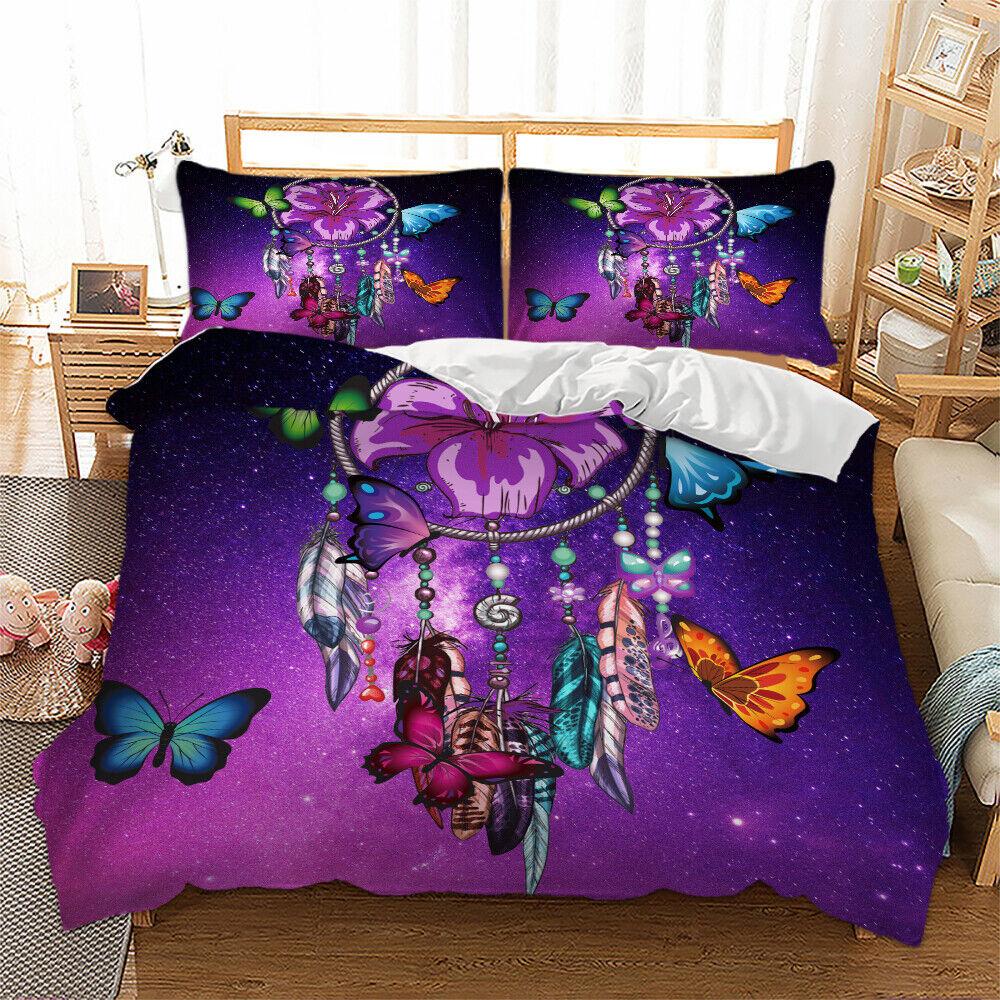Dreamcatcher Quilt Duvet Doona Cover Set Single Double Queen King All Size Bed