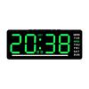 Digital LED Alarm Clock Date TEMP Brightness Adjustment Electronic Clock Kids Bedside Mute Snooze Clock 12/24H USB Powered
