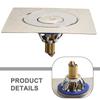 1pcs 9.8x9.8cm Shower Floor Drain Stainless Steel Square Floor Drain Strainer Dectable Anti-odor Drainer Core Bathroom Hardware