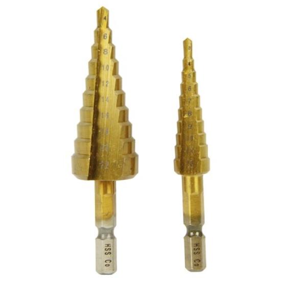 

Step Drill for Stainless Set of E-Value Steel, 2, ESD-2 (Metal/Metalwork)