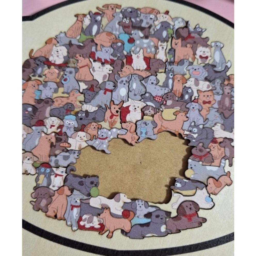 Charming Wooden Dog Jigsaw Puzzle