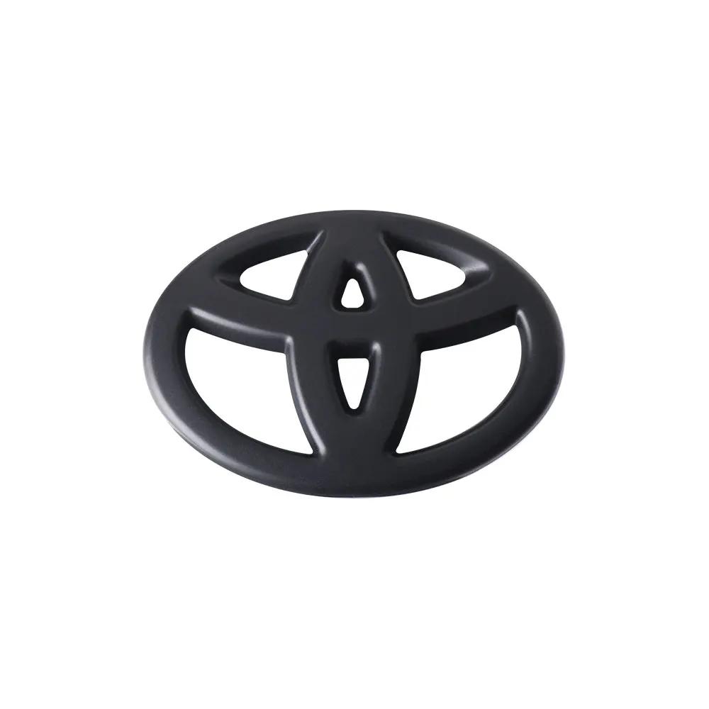 BBcp3 Car Steering Wheel Badge Emblem Sticker Auto-Styling For Toyota Corolla Cross Crown Rav4 Chr Avensis Aygo Raize Camry TRD Venza
