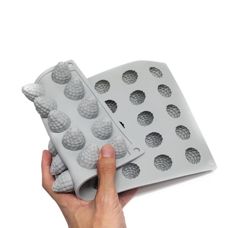 Cranberry Silicone Cake Molds 35 Cavity Raspberry Strawberry Dessert Placing Decoration Mould Fondant Pastry Baking