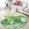 Farm Tractor Pattern Round rug,Carpet Rug for Living Room Bedroom Sofa Playroom Decor,Non-slip Floor Mat,Holiday Gifts and Birthday Gifts.