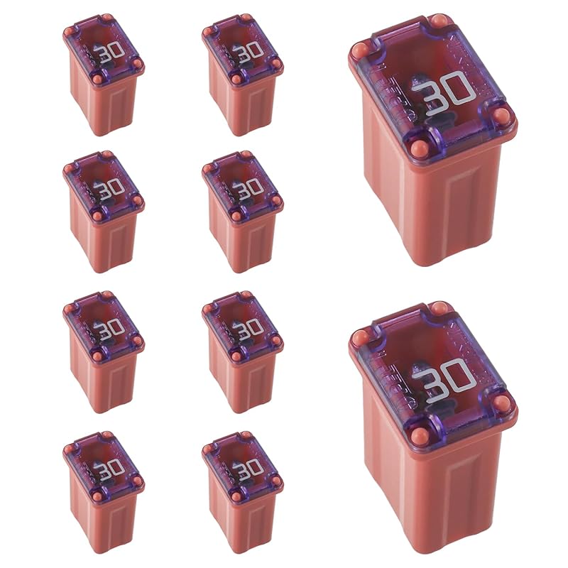 15A 20A 25A 30A 40A 32V FMM MCASE Micro Cartridge Fuses Low-Profile Fuses Kit(Pack of 10pcs)