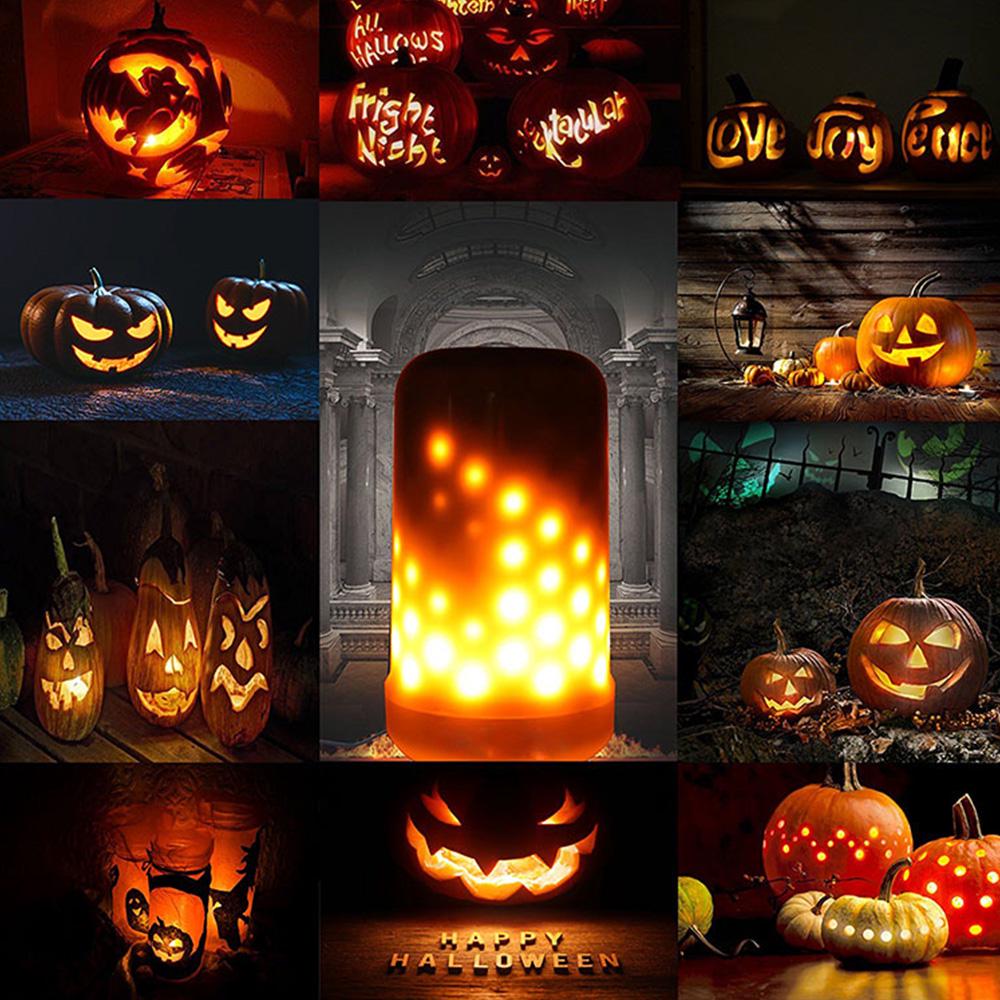 99LED Flamme Flackern Wirkung Feuer Glühbirne 3 Licht Modi Schlafzimmer