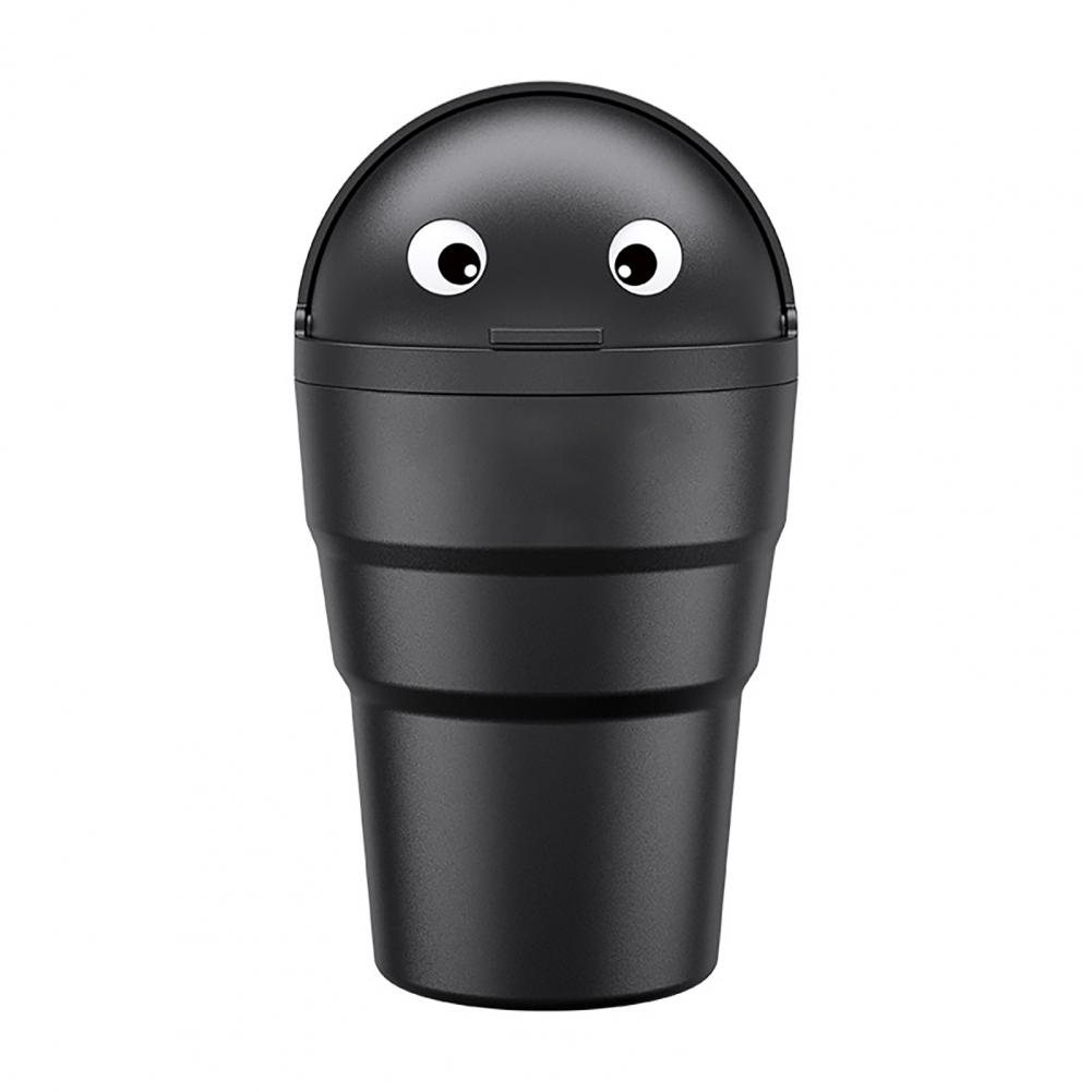 

Автомобильное мусорное ведро с откидной крышкой - Герметичный автомобильный органайзер, Компактный милый дизайн, Непроливаемая автомобильная урна для мусора для легковых и грузовых автомобилей - Сверхпрочная конструкция чёрный