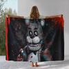 Horror Freddy F-FNAF Spiele Flanelldecke, Ultraweiche Warme Plüschdecke für Zuhause Schlafzimmer Bett Sofa Abdeckung Büro Camping Picknick