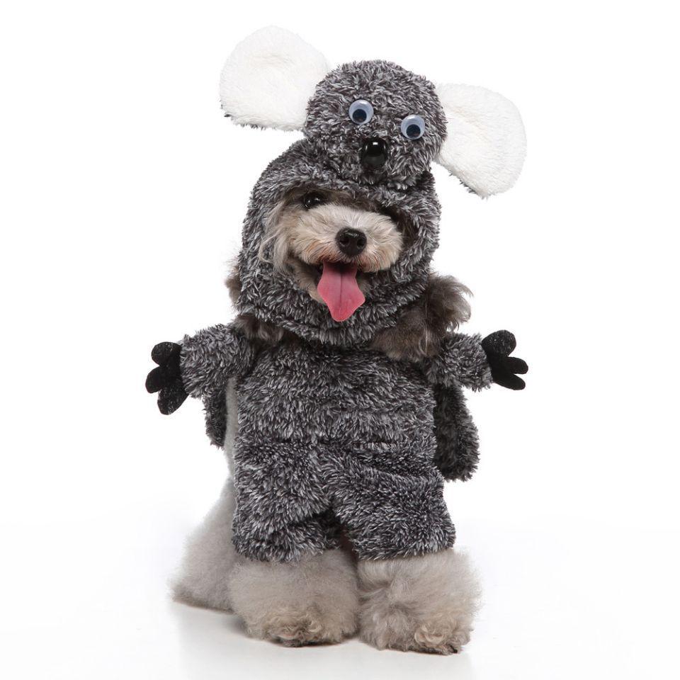

Cozy Stand-up Pet Outfits: Cute Autumn/Winter Cotton Clothes for Dogs and Cats, Christmas Style. Small