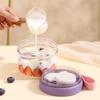 650Ml Portable Handheld Breakfast Cup Yogurt Bowl Leak Proof Salad Bento Lunch Box With Spoon