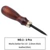 WUTA Sharp Leather Edge Beveler Edge Skiving Polishing Leather Tools DIY Belt Maker High Carbon Steel Leather Craft Beveller