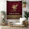 Liverpool FC Personliggør Dit Navn Vægdekoration Vægtæppe Kunst Til Kæledyrs Mindesmærke Fødselsdag Bryllupsfest Baggrund Familiegave