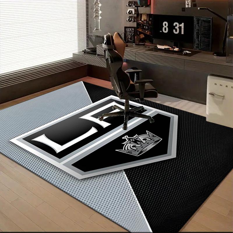 Los Angeles ice hockey Floor Mat for Living Room, Game Rooms, Office, Bedroom, Office Floor Mat Playful Design, Christmas fan gifts