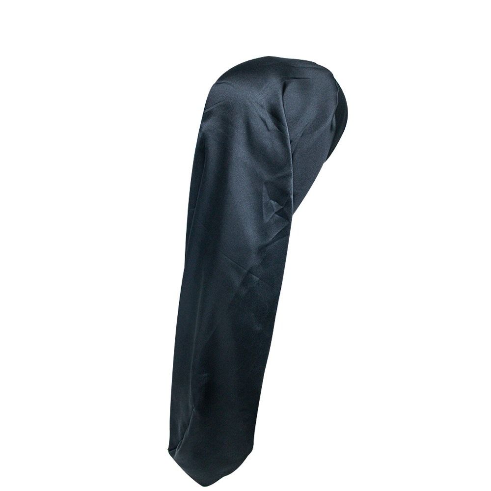 With Head Tie Band Long Sleep Cap Edge Wrap Head Wrap Scarf Beanie  for Curly Braid Hair