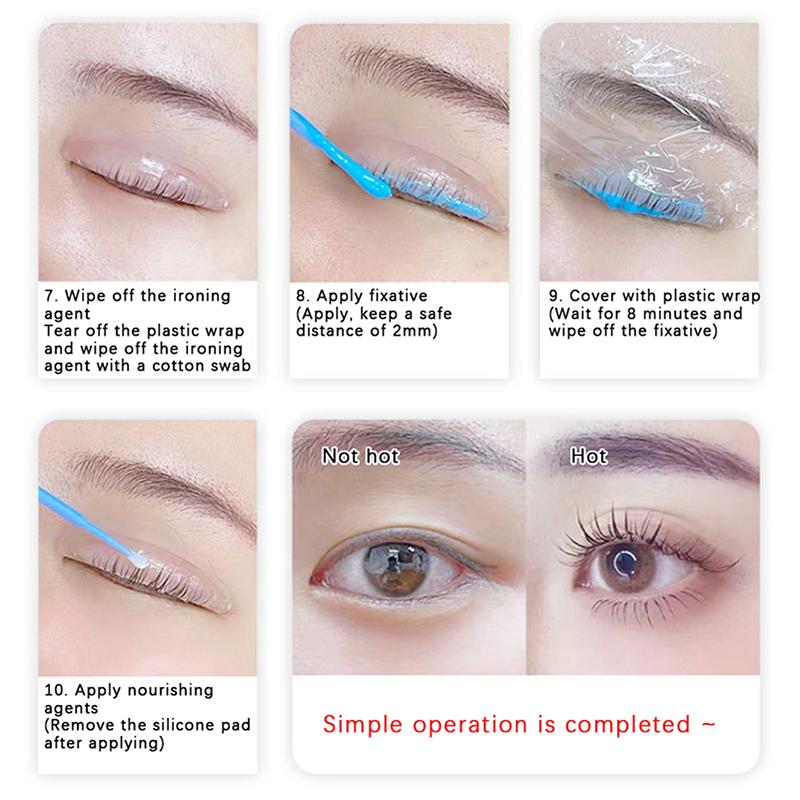 5 Pairs Silicone Eyelash Perming Pad Lashes Rods Shield Lifting 3D Eyelash Curler Grafting Tool Eyelash Applicator Accessories