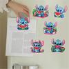 6pcs/Set Knee Eating Series Diamond Painting Magnets for Refrigerator Diamond Art Fridge Magnets for Adults Diamond Art Refrigerator Magnets Kits
