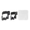 2Pcs Leather Cutting Die Set Ghost Shaped Manual Stamping Punching Molding Cutter Alloy Steel Craft Tools