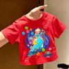 Super Marios Tshirt for Children Cartoon Anime Clothes Round Collar Clothing Short Sleeve Kid Summer Tee Top