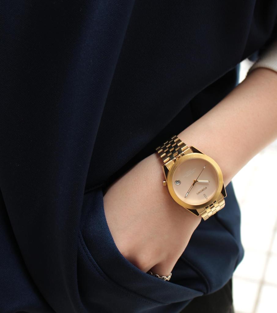 Authorized Distributor [KOMONO] Komono Men's Watch KOM-W4422 RAY Chroma Estate Gold Marshmallow Date