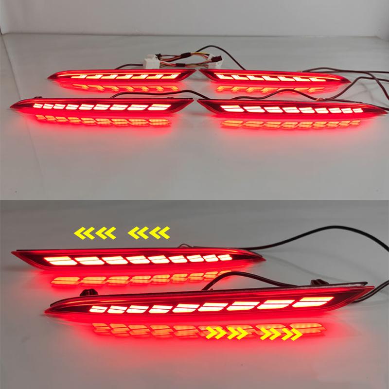 DinCh LED Rear Foglight For Geely EX2 Rear Bumper Foglight Foglamp Fog Light Fog Lamp Brake Lights