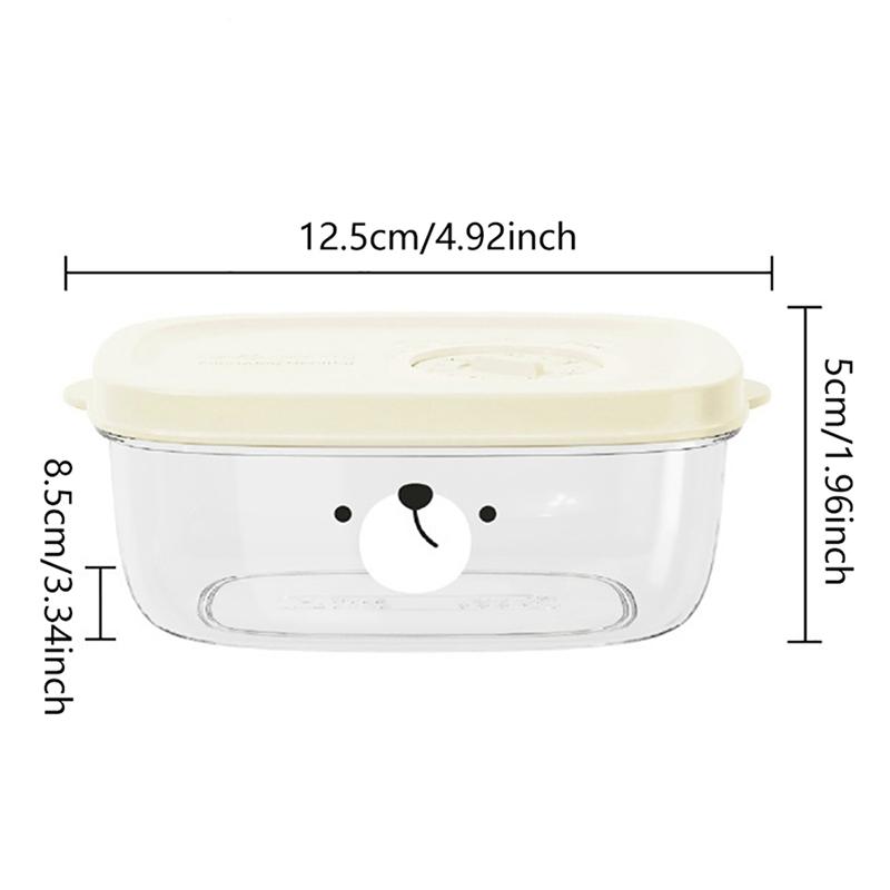 1Pc Food Storage Container Freezer Food Storage Boxes Refrigerator Rice Food Fruit Preservation Keep Fresh Box Microwaveable