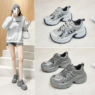 Innen erhöhte Plattform Retro Dad Schuhe Damen Frühling neue Sportschuhe Freizeitschuhe Deutsche Trainingsschuhe Forrest Gump Schuhe