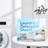 Water Soluble Laundry Detergent Sheets For Travel Stain Removal Safe Formula Scent Laundry Sheet Pack of 40