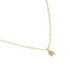 Luxenter Halskette mit strahlendem Zirkonia, 18 Karat Gold-Finish - Buchstabe M