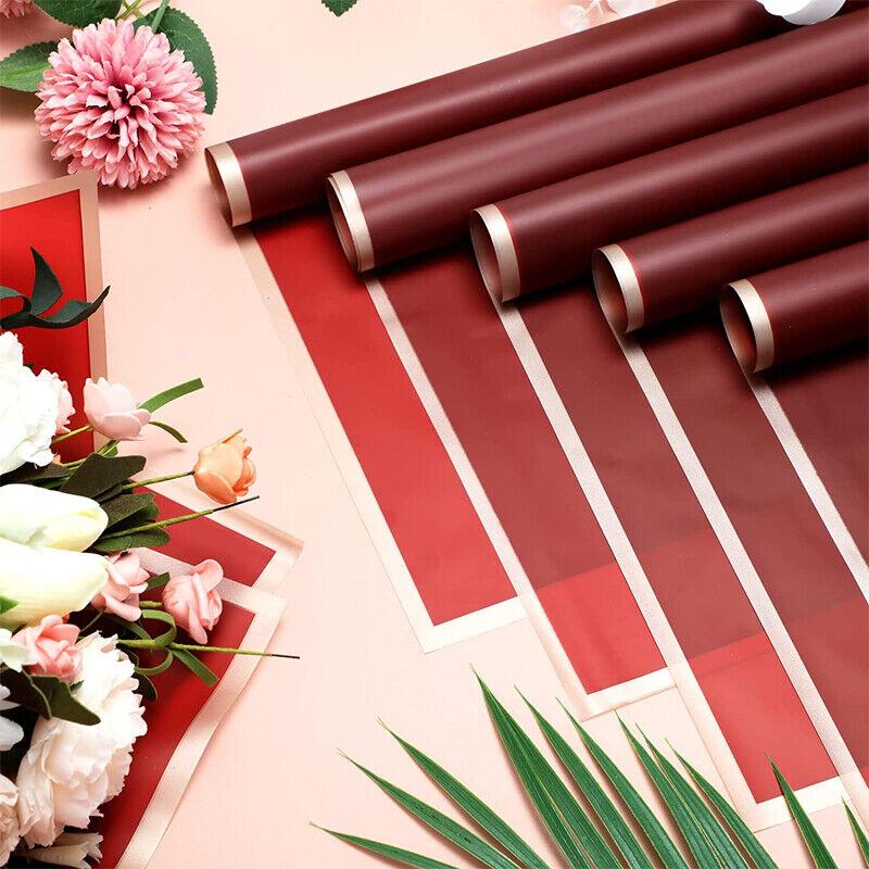 20Pcs Waterproof Flower Gift Wrapping Paper Florist Bouquet Craft Packaging