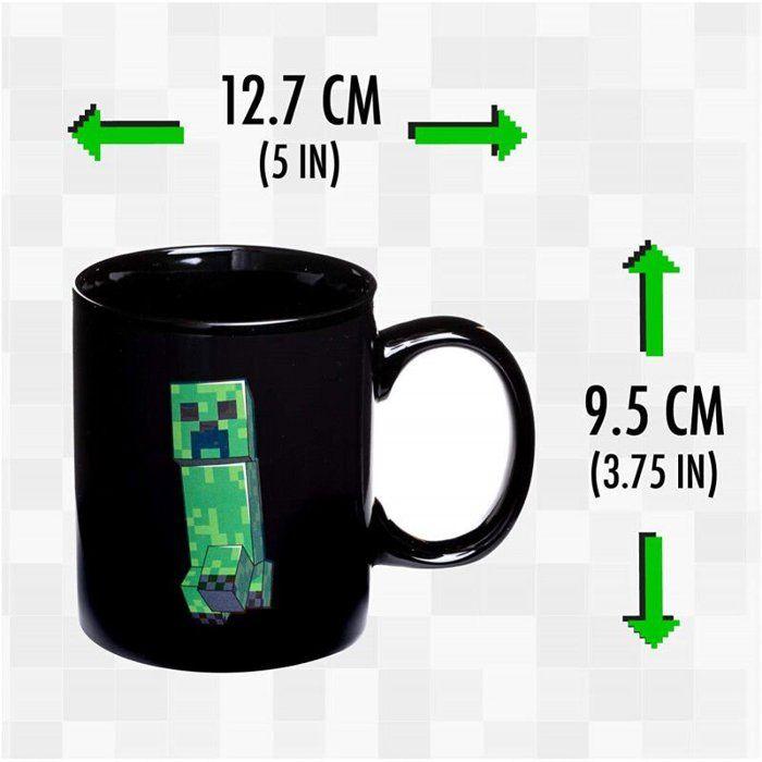 Mug - PALADONE - Minecraft Creeper - Porcelain/Ceramic/Stoneware - Green - Dishwasher Safe