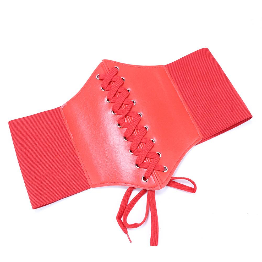 Damen Breiter Taillengürtel Hofstil Riemen Dekorativer Pullover Rock Elastischer Gürtel Gürtel Weiblich