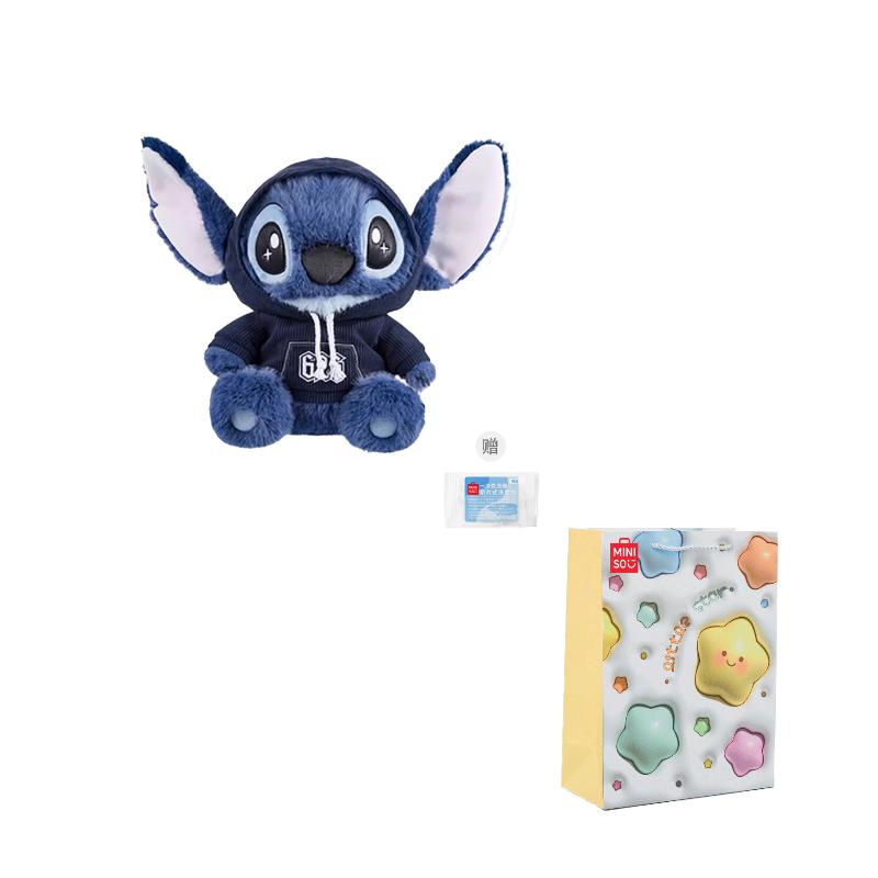 

MINISO x Disney Стіч Комбінезон Ляльки Плюшева Лялька 36 см Висота Ляльки Brand Starry Sky Shopping Bag