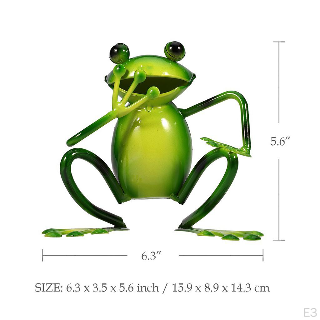 Frog Figurines Garden Living Room Decor – Mini Statue Cute Sculpture Home Ornament for