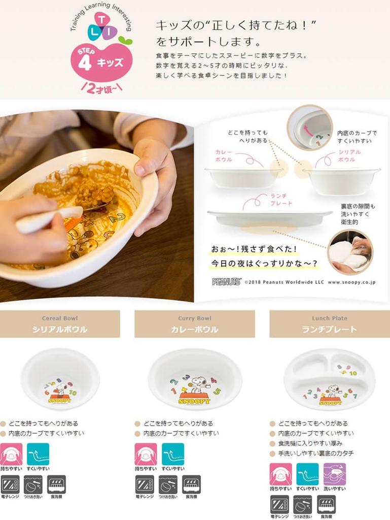 Richell Try Curry Bowl Snoopy